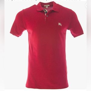 Burberry London Check Placket Polo Shirt size Medium ♥️♥️‼️🅱️